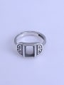 thumb 925 Sterling Silver Geometric Ring Setting Stone size: 6*8mm 0