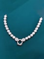 thumb 925 Sterling Silver Cubic Zirconia Geometric Trend Necklace 0