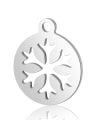 thumb Stainless steel Round Flower Charm Height : 14 mm , Width: 12 mm 0