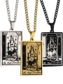 thumb The High Priestess's Tarot hip hop stainless steel titanium steel necklace 0