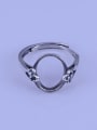 thumb 925 Sterling Silver Round Ring Setting Stone size: 10*14mm 0