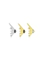 thumb 925 Sterling Silver Cubic Zirconia Geometric Minimalist Single Earring 0