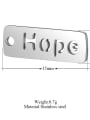 thumb Stainless steel Message Charm Height : 17 mm , Width: 6 mm 1