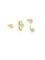 thumb 925 Sterling Silver Cubic Zirconia Star Minimalist Single Earring 0
