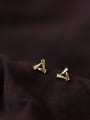 thumb 925 Sterling Silver Triangle Trend Stud Earring 2