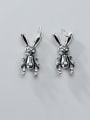 thumb 925 Sterling Silver Rabbit Charm Height : 17 mm , Width: 8 mm 0