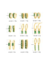 thumb 925 Sterling Silver Cubic Zirconia Geometric Minimalist Huggie Earring 3