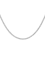 thumb 925 Sterling Silver Round Minimalist Bead Chain 3