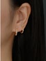 thumb 925 Sterling Silver Geometric Minimalist Single Earring 1