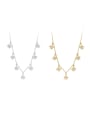 thumb 925 Sterling Silver Cubic Zirconia Star Minimalist Necklace 0