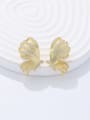 thumb 925 Sterling Silver Cubic Zirconia Butterfly Trend Stud Earring 2