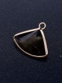 thumb Brass Multicolor Glass Triangle Charm Height : 17 mm , Width: 19 mm 4