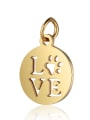 thumb Stainless steel Message Charm Height : 12 mm , Width: 17 mm 1