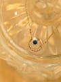 thumb 925 Sterling Silver Cubic Zirconia Blue Moon Dainty Necklace 3