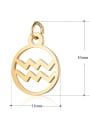 thumb Stainless steel Gold Plated Constellation Charm Height : 11 mm , Width: 16 mm 3