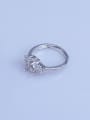 thumb 925 Sterling Silver 18K White Gold Plated Round Ring Setting Stone size: 8*10mm 1