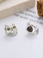 thumb 925 Sterling Silver Dog Vintage Stud Earring 3