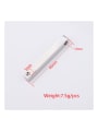 thumb Stainless steel three-dimensional square column with drill bit pendant 1