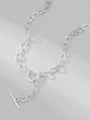 thumb 925 Sterling Silver  Hollow Heart  Chain Minimalist Necklace 1