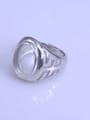 thumb 925 Sterling Silver 18K White Gold Plated Oval Ring Setting Stone size: 12*16mm 1