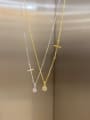 thumb 925 Sterling Silver Rhinestone Geometric Minimalist Necklace 3