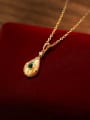 thumb 925 Sterling Silver Cubic Zirconia Water Drop Vintage Necklace 0