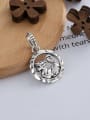 thumb 925 Sterling Silver Round Vintage Pendant 0