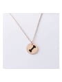 thumb Stainless Steel Dog Bone Pattern Pendant Necklace 0