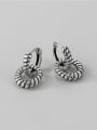 thumb 925 Sterling Silver  Hollow Twist  Round Vintage Drop Earring 2