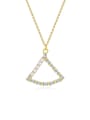 thumb 925 Sterling Silver Imitation Pearl Triangle Minimalist Necklace 3