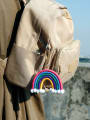 thumb Alloy Cotton Rope Rainbow Hand-Woven Bohemia Bag Pendant 1