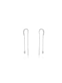 thumb 925 Sterling Silver Tassel Trend Threader Earring 0