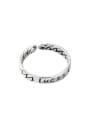thumb 925 Sterling Silver Letter Vintage Band Ring 4