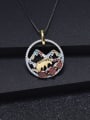 thumb 925 Sterling Silver Natural Stone Animal Luxury Necklace 1