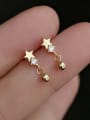 thumb 925 Sterling Silver Cubic Zirconia Star Trend Drop Earring 1