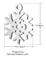 thumb Stainless steel snowflake Charm Height : 11.7 mm , Width: 15.4 mm 1