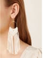 thumb Alloy cotton hand-woven tassel bohemian Hand-woven  drop earrings 1