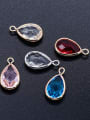 thumb Copper Crystal Water Drop Charm Height : 17 mm , Width: 9 mm 0