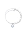 thumb 925 Sterling Silver Freshwater Pearl Heart Minimalist Necklace 4