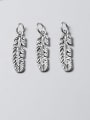 thumb 925 Sterling Silver Feather Charm Height : 22 mm , Width: 6 mm 0