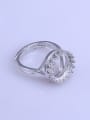 thumb 925 Sterling Silver 18K White Gold Plated Round Ring Setting Stone size: 12*12mm 2