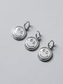 thumb 925 Sterling Silver Face Charm Height : 13 mm , Width: 10.5 mm 2