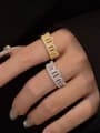 thumb 925 Sterling Silver Cubic Zirconia Letter Luxury Band Ring 1