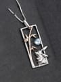 thumb 925 Sterling Silver Natural Stone Animal Artisan Necklace 1