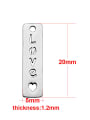 thumb Stainless steel Message Charm Height : 20 mm , Width: 5 mm 1