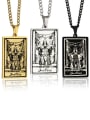thumb Justice's Tarot hip hop stainless steel titanium steel necklace 0