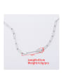 thumb Stainless steel Feather Arrow Trend Necklace 1