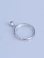 thumb 925 Sterling Silver Round Pendant Setting Stone size: 18*18mm 2