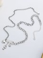 thumb 925 Sterling Silver Smiley Vintage Necklace 2