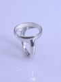 thumb 925 Sterling Silver 18K White Gold Plated Geometric Ring Setting Stone size: 14*18mm 0